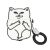 Apple AirPods 3D Case 1/2nd Gen Fat Cat