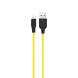 Кабель HOCO Lightning X21 Plus Silicone 1.0m Black-Yellow