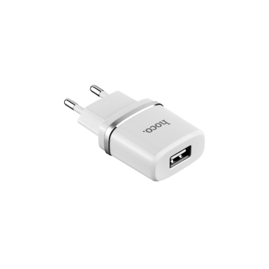 МЗП Hoco C11 1A/1 USB + lightning cable White