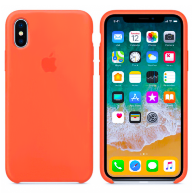 Original Soft Case for iPhone X/XS Orange (13)