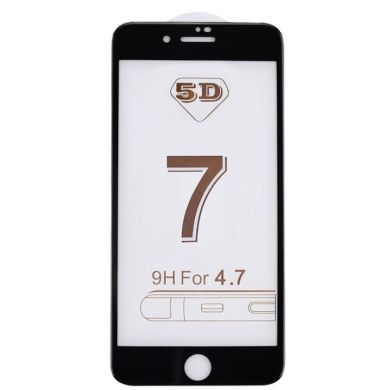 Захисне скло 5D for iPhone 7/8 Black (no package)