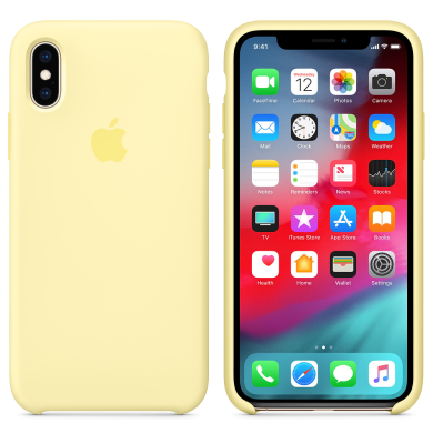 Original Soft Case for iPhone (HC) X/XS Mellow Yellow #12