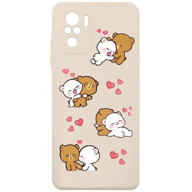 Чохол MiaMi Cartoon for Xiaomi Redmi Note 10 Pink Sand Bears #2