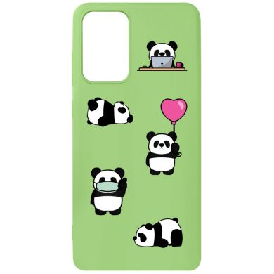 Чохол MiaMi Cartoon for Samsung A525 (A52-2021) Green Panda #3