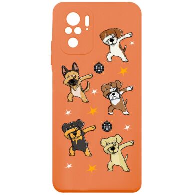 Чохол MiaMi Cartoon for Xiaomi Redmi Note 10 Orange Dogs #8
