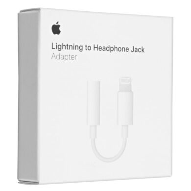 Original AUX Adapter Apple Lightning to 3.5mm Headphones (MMX62ZM/A) 7th Gen Blister White