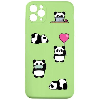 Чохол MiaMi Cartoon for iPhone 12 Pro Max Green Panda #3