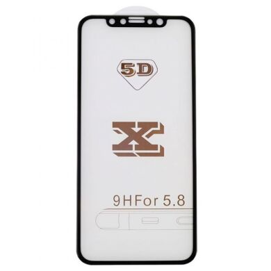 Захисне скло 5D for iPhone X/Xs/11 Pro Black (no package)