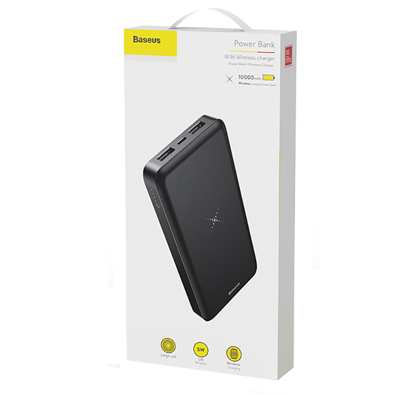 Powerbank Baseus M36 10000mAh Wireless Black Baseus Powerbank