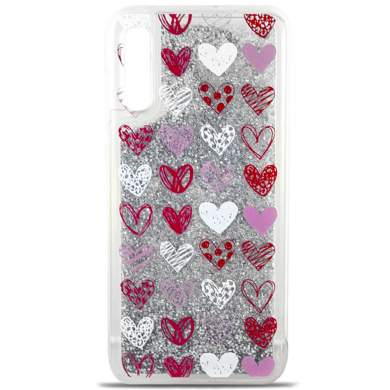 Чохол MiaMI Liquid Case for Samsung A705 (A70-2019) Hearts #1