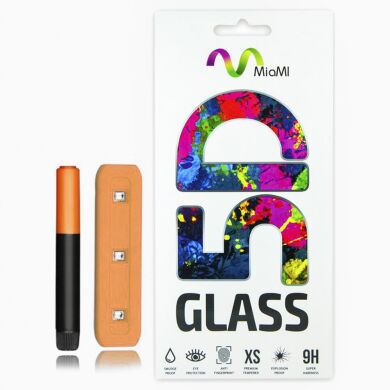 Захисне скло 5D for Samsung N970 (Note 10) Black в упаковке + лампа для поклейки