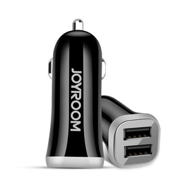 АЗП Joyroom C-M216 3.1A/2 USB+ lightning cable Black