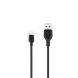 Кабель XO microUSB NB143 Braided 1.5A/2m Black
