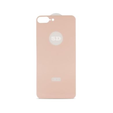 Захисне скло 5D for iPhone 7+/8+ BACK SIDE Pink в упаковке
