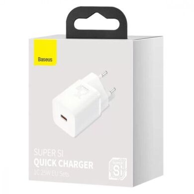 МЗП PD Baseus Super Si 25W 1 USB-C (CCSP020102) White