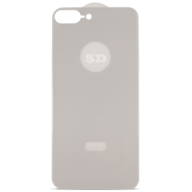 Захисне скло 5D for iPhone 7+/8+ BACK SIDE Silver в упаковке