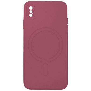 Чохол MiaMI Monro MagSafe Apple iPhone XS Max Burgundy #13