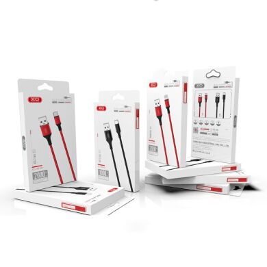 Кабель XO microUSB NB143 Braided 2.4A/1m Red