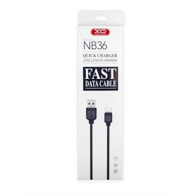 Кабель XO microUSB NB36 2.1A/1m Black