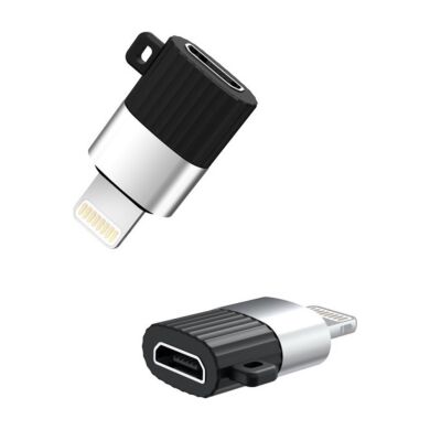 Перехідник XO NB149B microUSB to lightning Black