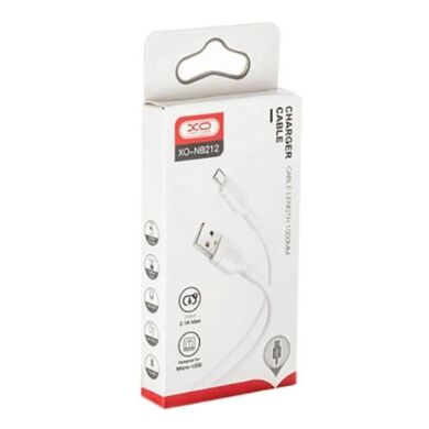 Кабель XO microUSB NB212 2.1A/1m White