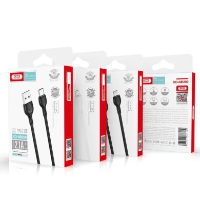 Кабель XO Type-C NB200 2.1A/2m Black