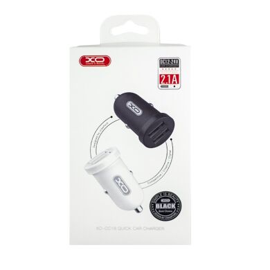 АЗП XO CC18 2.1A/2 USB Black