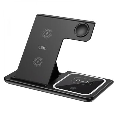 БЗП XO WX023 15W 3 in 1 (for iPhone+iWatch+AirPods) Black
