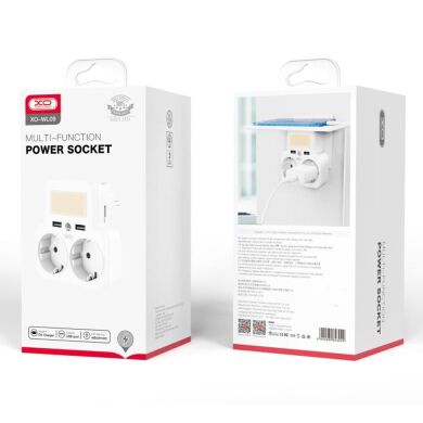 МЗП Adapter XO WL-09 EU 2AC+2USB White