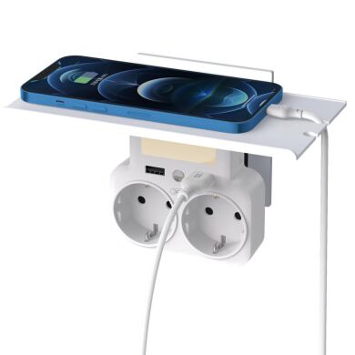 МЗП Adapter XO WL-09 EU 2AC+2USB White