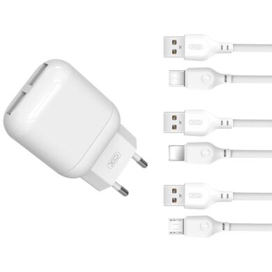 МЗП XO L78 2.4A/2USB + Type-C White