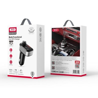 FM трансмітер XO BCC-10 3.1A/2 USB Black