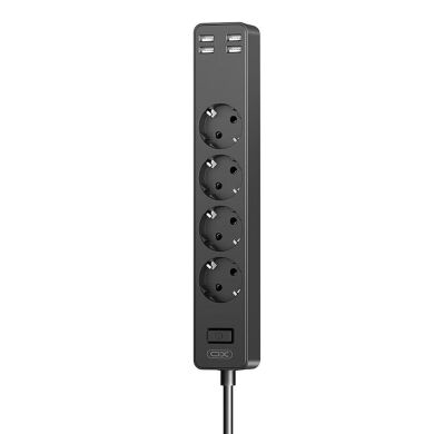 МЗП Adapter XO WL-10 EU 4AC+4USB Black