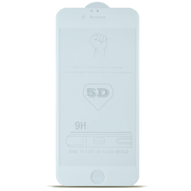 Захисне скло 5D for iPhone 7/8 White (no package)
