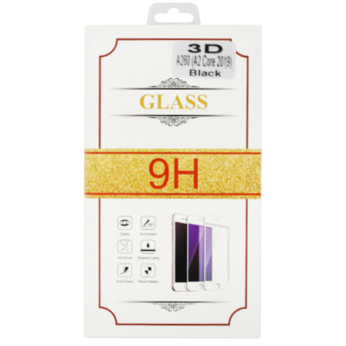 Захисне скло 3D for Samsung A260 (A2 Core 2019) Black в упаковке
