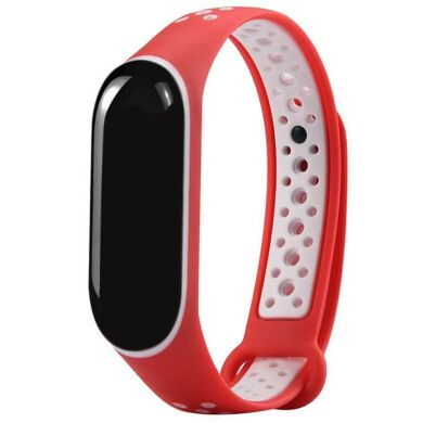 Ремінець Mi Band 3/4 Sport Red&White