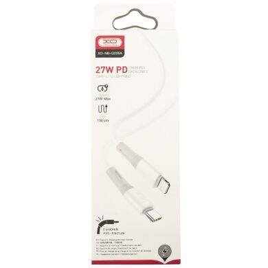 Кабель XO PD Type-C to Lightning NBQ226A 27W 1m White