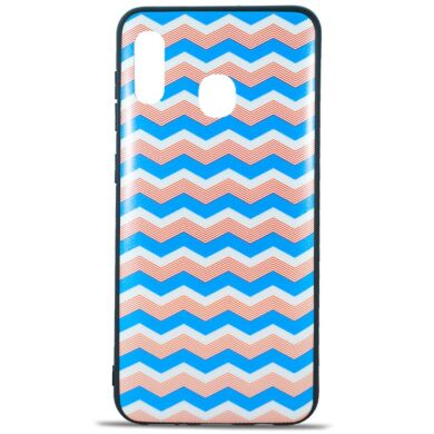 Чохол MiaMi Desire for Samsung A305 (A30-2019) ZigZag Blue-White-Cofee #6
