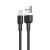 Кабель XO microUSB NB208 Liquid Silicone 2.1A/1m Black