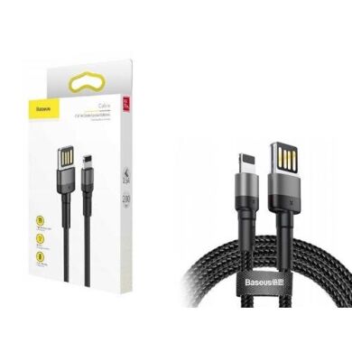 Кабель Baseus Lightning Cafule SE 2m/1.5A (CALKLF-HG1) Black-Grey