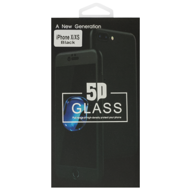 Захисне скло 5D for iPhone X/XS/11 Pro Black в упаковке