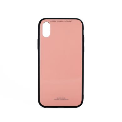 Чохол MiaMI Glass Case iPhone X Pink