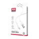 Кабель XO microUSB NB208 Liquid Silicone 2.1A/1m White