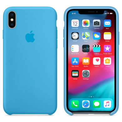 Original Soft Case for iPhone X/XS Blue (16)