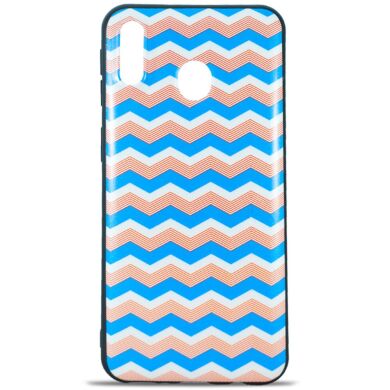 Чохол MiaMi Desire for Samsung M205 (M20-2019) ZigZag Blue-White-Cofee #6
