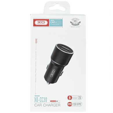 АЗП XO TZ09/CC30 2.4A/2 USB Grey